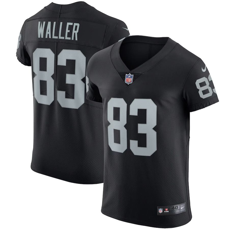 Men Las Vegas Raiders #83 Darren Waller Nike Black Vapor Elite NFL Jersey->oakland raiders->NFL Jersey